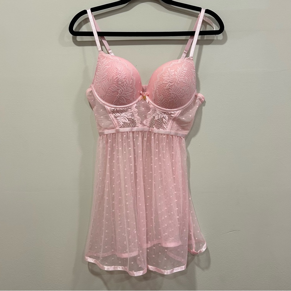 Daisy Fuentes Pink Chemise with Romantic Silhouette